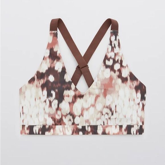 NWOT • aerie Offline Shine Strappy Back Sports Bra • size Medium - Picture 3 of 6